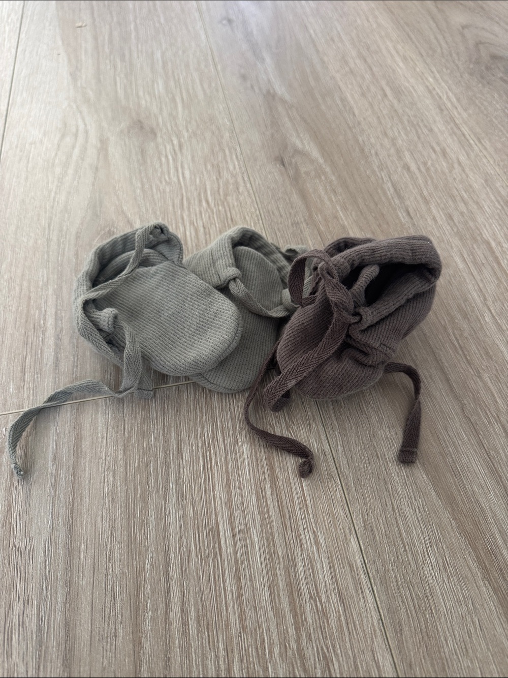 Quincy Mae Booties (2 pairs) - Size 6-12 Months